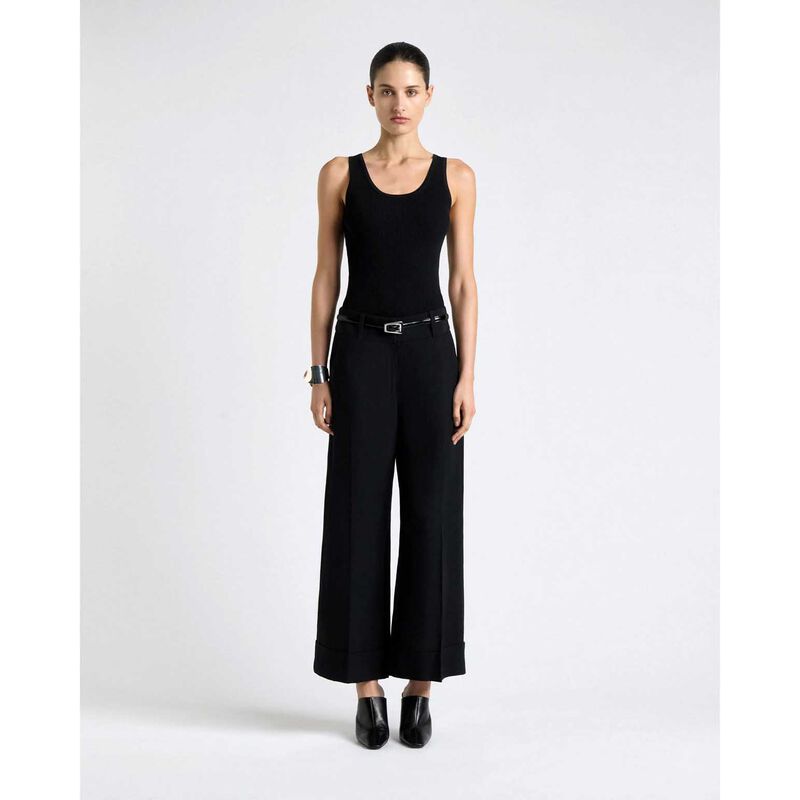 Cue Viscose Blend Cropped Pant image number 2